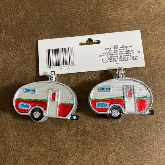 Christmas House Camper Ornaments - Picture 3 of 3